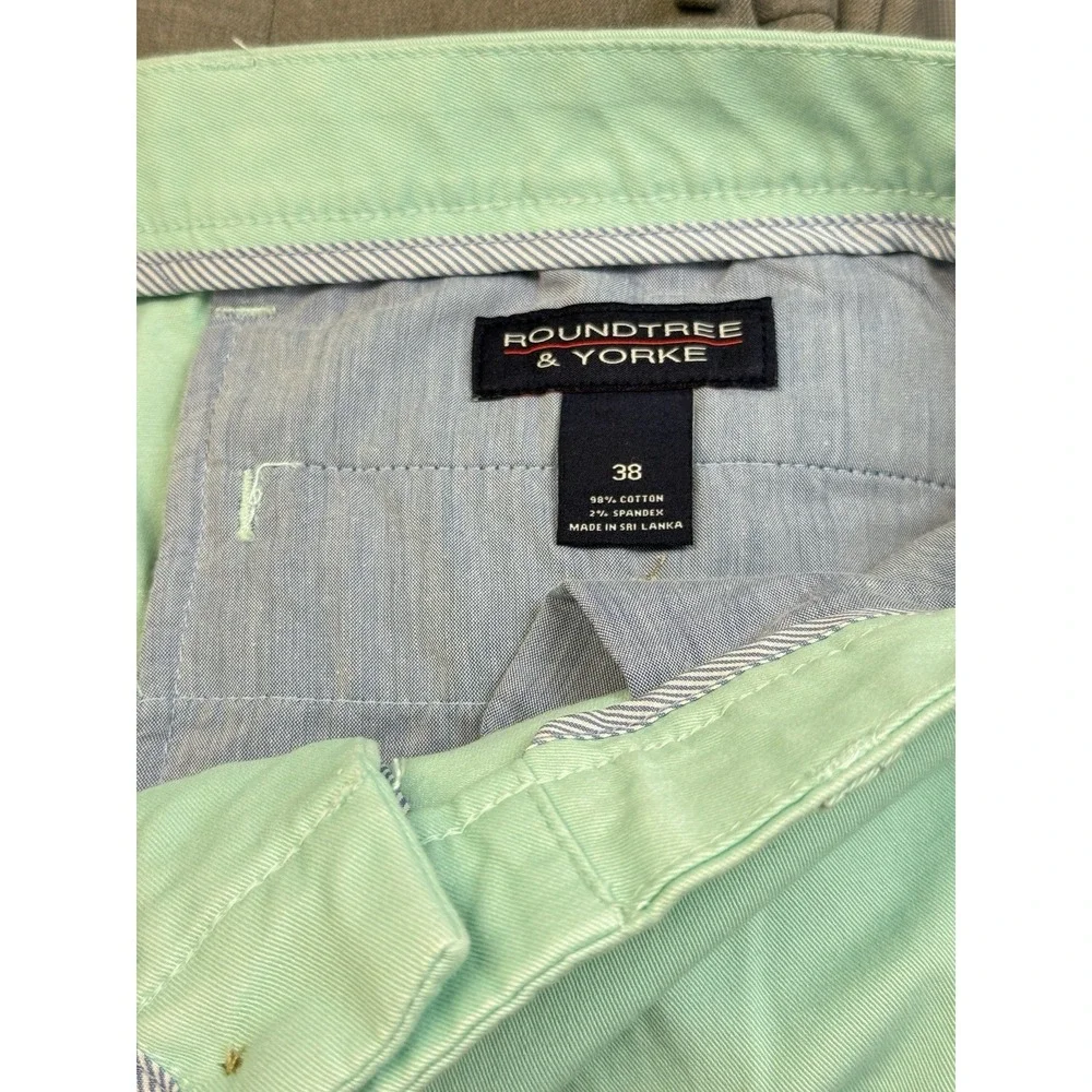 Roundtree‎ & Yorke Cotton Shorts Men's 38 Mint Golf Preppy Flat Front 9